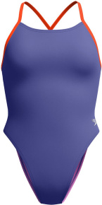 Speedo Womens Solid Tie Back Hapuna Blue