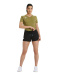 Damen-Badeanzug Arena Women Team Short Solid Black