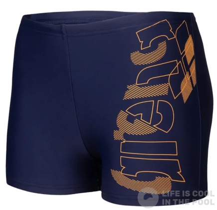 Arena Feel Tales Swim Short Boys Navy/Parrot
