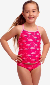 Funkita Girl's Tankini & Brief Flaming Go Gos